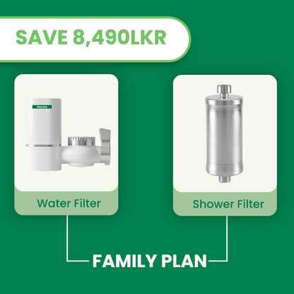 Homies Family Plan bundle - faucet filter and metal shower filter Sri Lanka