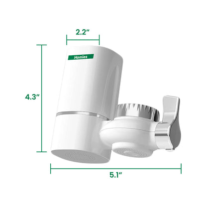 Homies Faucet Water Filter - White